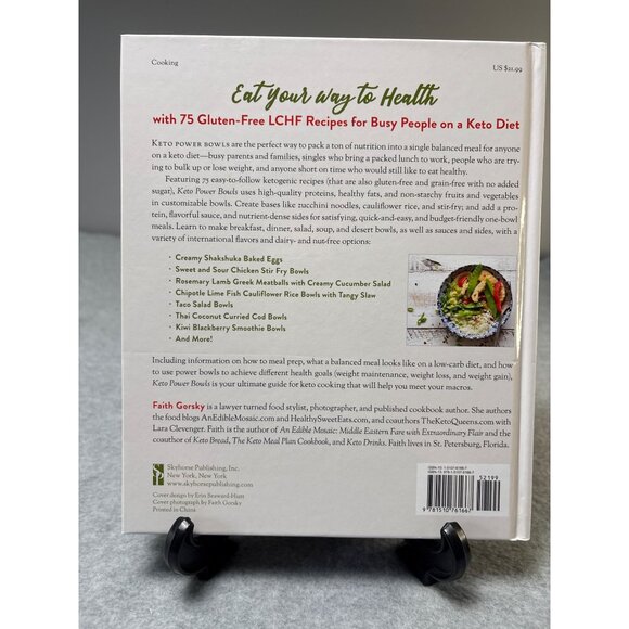 Keto Power Bowls Cookbook By Faith Gorsky 75 Gluten-Free Recipes For Easy Low-C - Picture 2 of 8